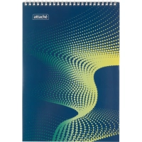 Блокнот А4,60л,клетка,метал.гребень,цв.обложка Forma