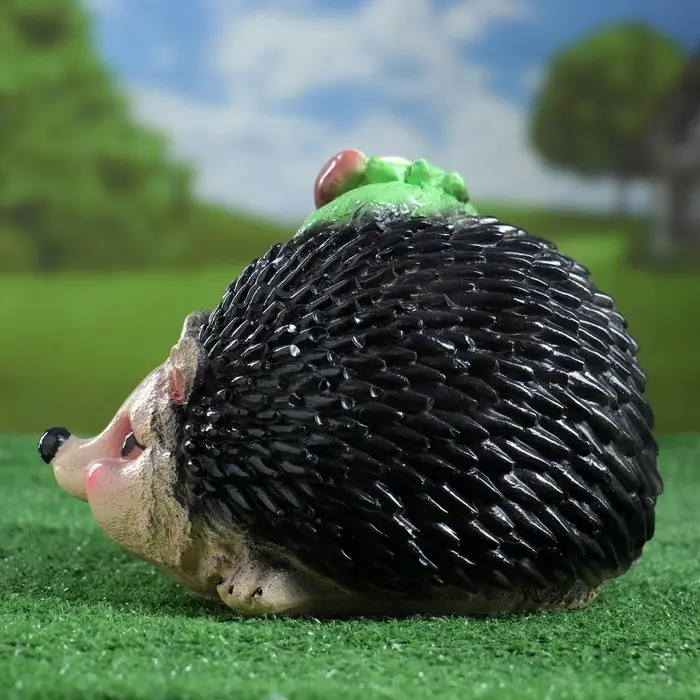 Садовая фигура из гипса &laquo;Ёжик с грибочками&raquo;, 18&times;28&times;20 см