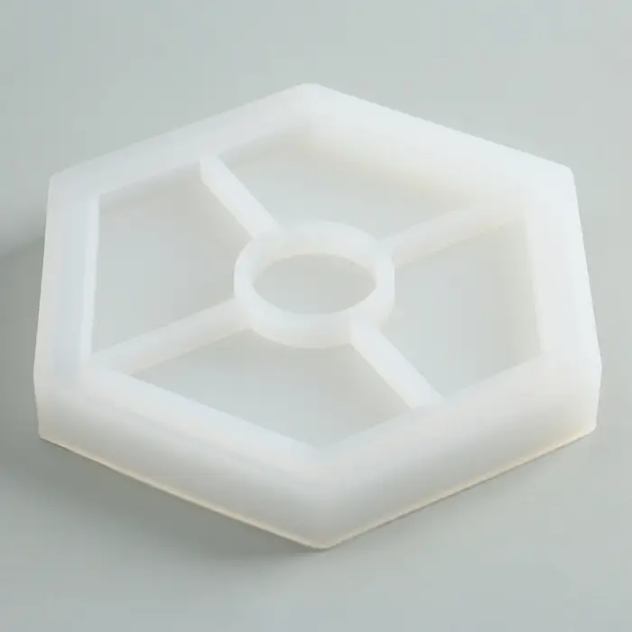 Подставка из гипса. Набор для создания поддона с красками «Шестиугольник»