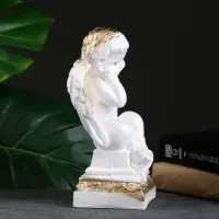 Фигура &laquo;Ангел на Пьедестале&raquo; белый 25&times;14&times;12 см
