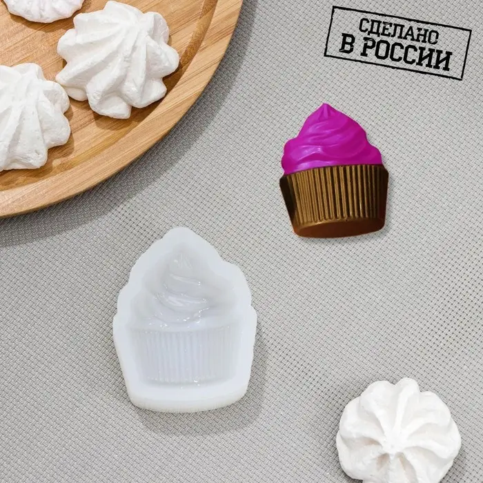 Силиконовая форма «Пирожное», 7×5,2 см, толщина 18 мм, прозрачная Силиконовая форма «Пирожное», 7×5,2 см, толщина 18 мм, прозрачная