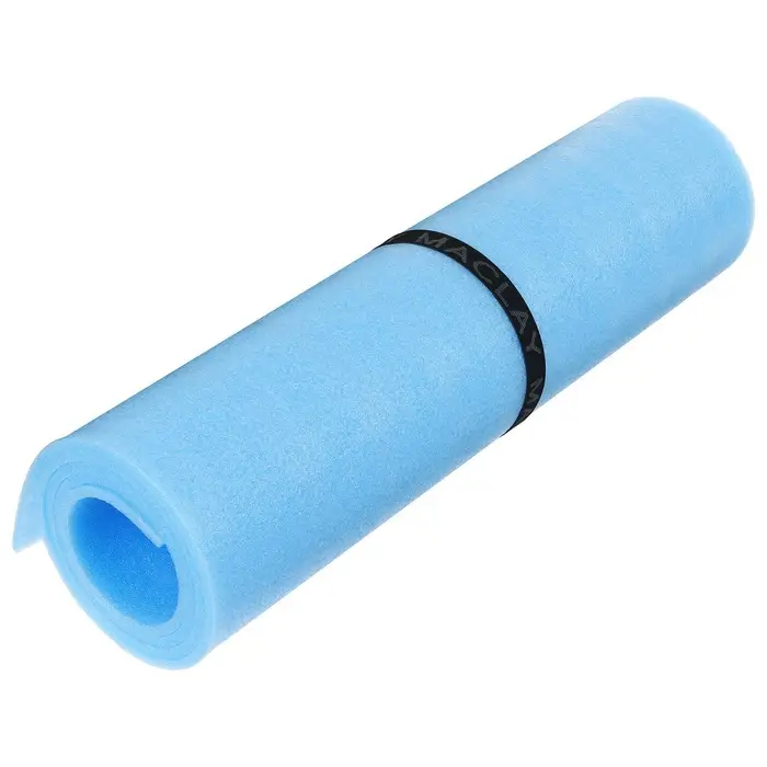 Коврик туристический maclay, 180×60×0,6 см, голубой