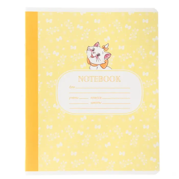 Тетрадь в линейку 18 листов, 5 видов МИКС, обложка мелованный картон, &laquo;Коты аристократы&raquo;