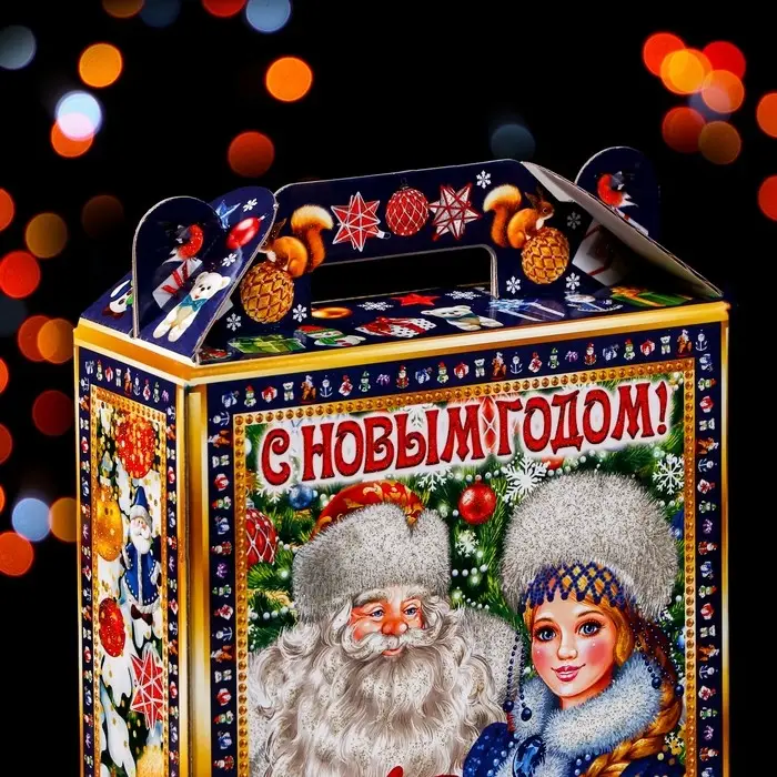 Подарочная коробка «Зимний» 16.8×7×25 см Подарочная коробка «Зимний» 16.8×7×25 см