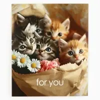 Набор мини-открыток в коробке со скрепками «Котики», 35 штук, 8 x 10 см Набор мини-открыток в коробке со скрепками «Котики», 35 штук, 8 x 10 см