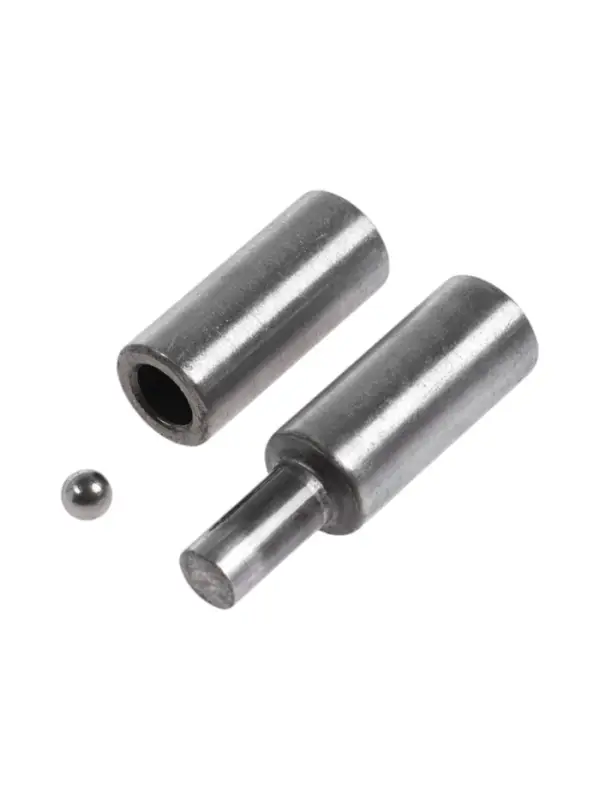 Петля гаражная ТУНДРА с шаром, 19.5&times;90 мм, набор 8 шт.