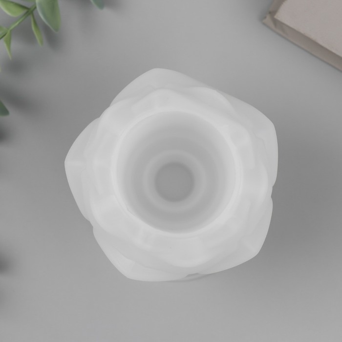 Молд силикон Молд силикон "Подсвечник. Лотос на широкой ножке" 8,2х8,2х10,5 см