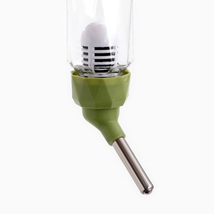 Поилка для грызунов, 80 мл, крепление-пружинка, и два сменных фильтра, зелёная Поилка для грызунов, 80 мл, крепление-пружинка, и два сменных фильтра, зелёная