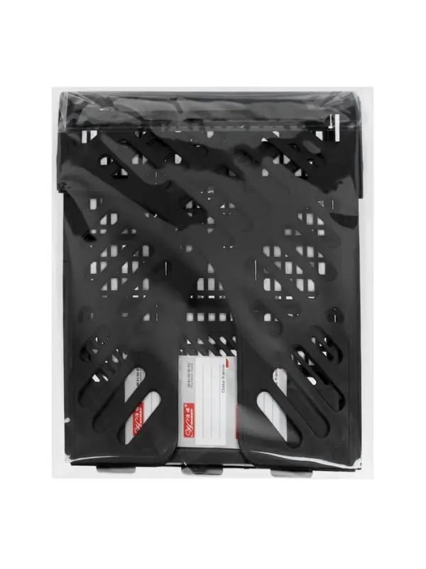 Лоток вертикальный, 3-х секционный, разборный, чёрный