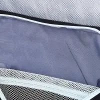 Косметичка-несессер дорожная на молнии, липучках, с крючком, чёрная