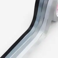 Атласная лента, набор 5 шт., 10 мм, 23&plusmn;1 м, серая, чёрная