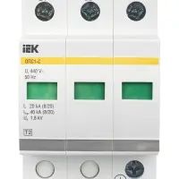 KARAT Ограничитель импульсного перенапряжения ОПС1-C 3P In=20кА Un=400В Im=40кА IEK