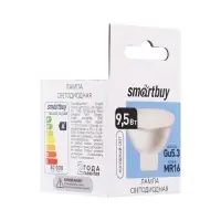 Лампа светодиодная Smartbuy, GU5.3, 9.5 Вт, 6000К, холодный белый свет