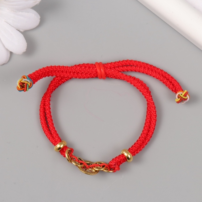 Браслет фен-шуй Браслет фен-шуй "Монетки" регулируемая длина набор 5 шт