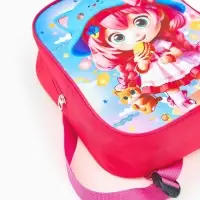 Рюкзак детский 20,5*9*24, отд на молнии, девочка ярко-розовый