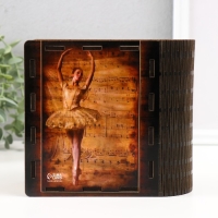Шкатулка-книга "Балерина" 14х14 см