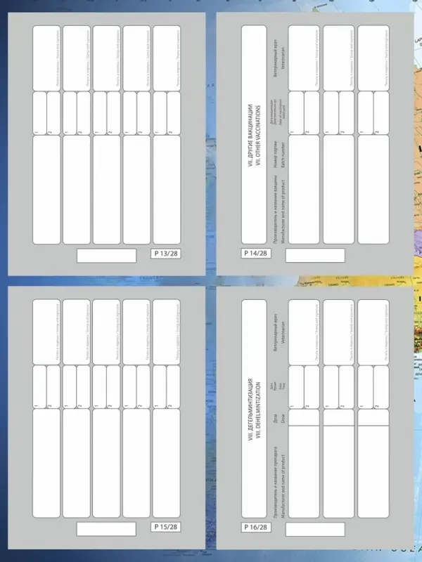 Ветеринарный паспорт &laquo;Для собаки&raquo;, 10.3&times;15.1 см, 28 страниц