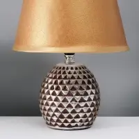 Лампа настольная RISALUX &laquo;Джейн&raquo;, Е14, 40 Вт, коричневая, 22.5&times;22.5&times;31.5 см