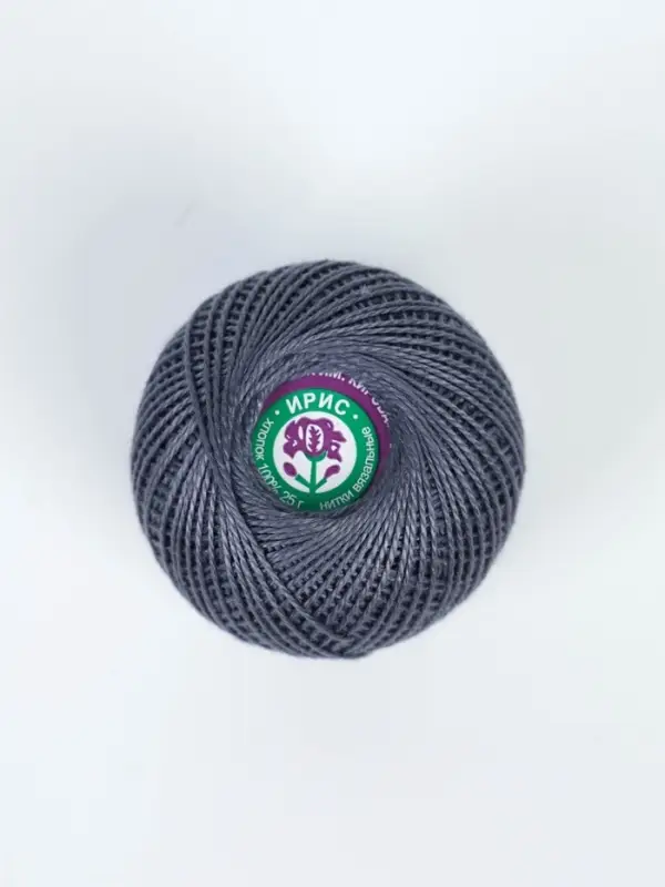 Нитки вязальные "Ирис" 150м/25г 100% мерсеризованный хлопок (7206)