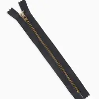 Молния металлическая, №5, неразъёмная, джинсовая, замок автомат, 18 см, цвет серый/золотой, цена за 1 штуку Молния металлическая, №5, неразъёмная, джинсовая, замок автомат, 18 см, цвет серый/золотой, цена за 1 штуку