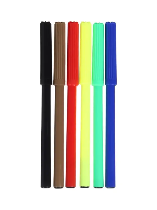 Фломастеры 6 цветов, вентилируемый колпачок