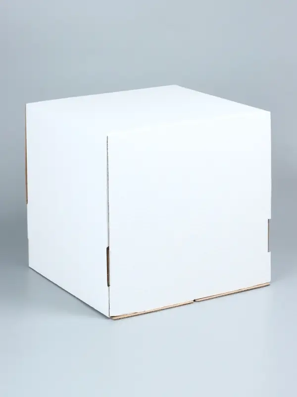 Коробка для торта, без окна, белая, 30&times;30&times;30 см