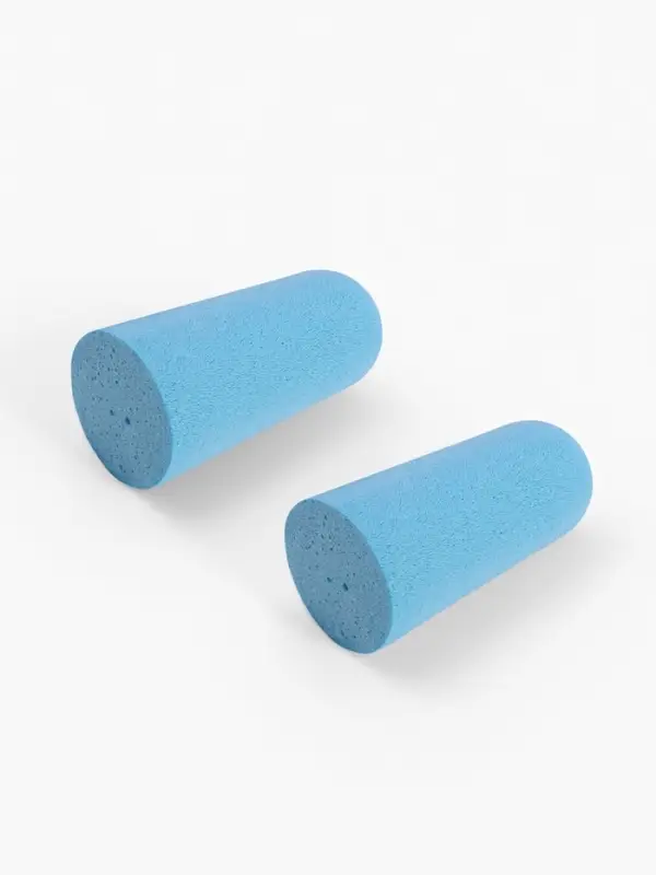 Беруши, 2.5&times;1 см, набор - 10 пар, в футляре, голубые