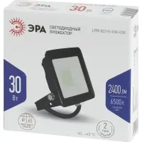 Прожектор светодиодный ДО-30 Вт 6500К 2400 Лм IP65 черный 30w холодный 200-240В LPR-023-0-65K-030