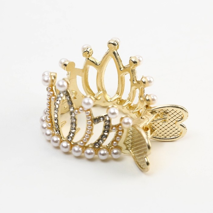 Зажим для волос со стразами «Queen», 3,5 х 4,5 х 3 см Зажим для волос со стразами «Queen», 3,5 х 4,5 х 3 см