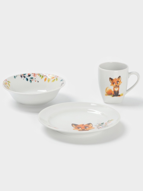 Набор посуды 3 предм. Лисичка И.У. Набор посуды 3 предм. Лисичка И.У.