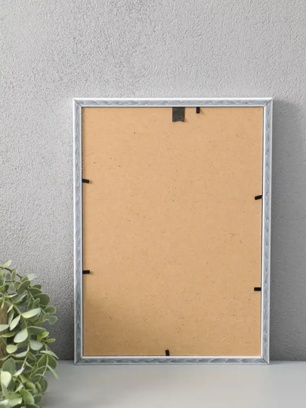 Фоторамка для фото 21х29,7 см (А4) "Oframe", пластик, белый, (пластиковый экран)