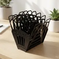 Лоток для бумаг &laquo;Стамм: Веер 3&raquo;, А4, веерный, 6 отделений, чёрный