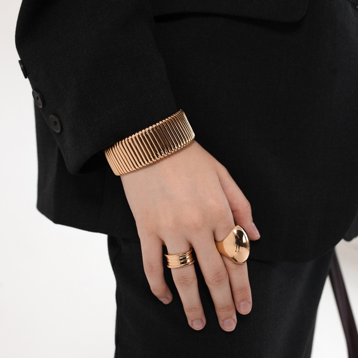 Кольцо металл «Тренд» катушка, цвет золото, размер 18 Кольцо металл «Тренд» катушка, цвет золото, размер 18