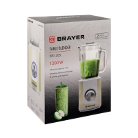 Блендер BRAYER 1205BR, стационарный, 1200 Вт, 1.75 л, 5 скоростей, бежевый