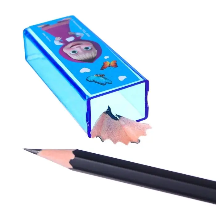 Точилка пластиковая прямоугольная, «Маша и медведь»