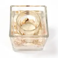 Свеча интерьерная &laquo;Белое море&raquo;, 7.8&times;7.8&times;8 см, (d=4.4 см), 3 ч