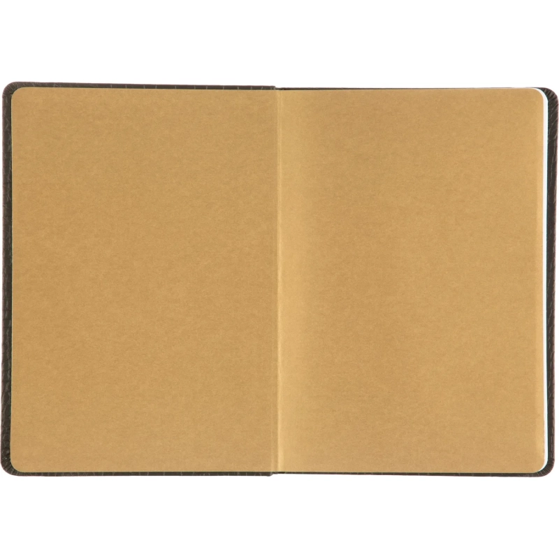 Ежедневник недатированный черный, рептилия, А5 136 л., ATTACHE