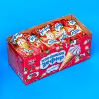 Зефир с начинкой в вафельном рожке «Мороженое», 13 г