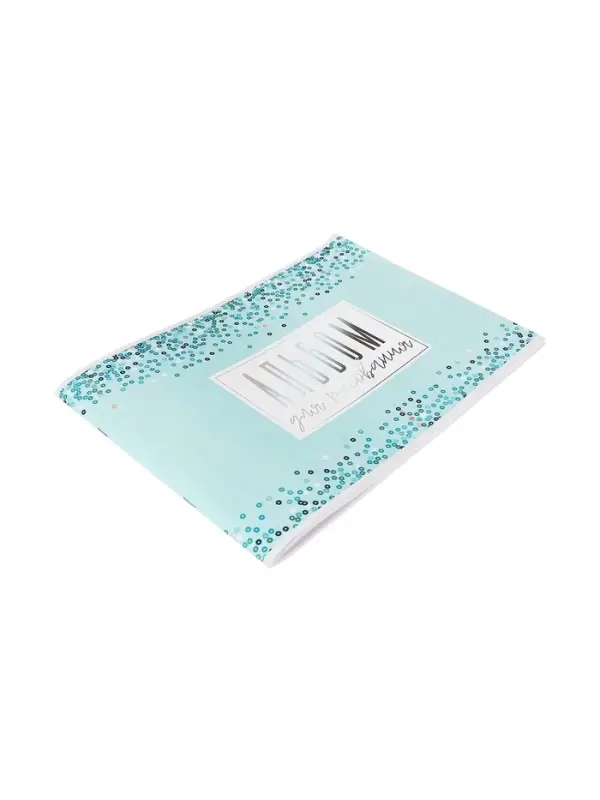 Альбом для рисования Calligrata &laquo;Голубое сияние&raquo; А4, 40 листов, на скрепке, плотность листов 100 г/м&sup2;, обложка из мелованного картона