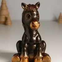 Копилка для денег &laquo;Радостный конь&raquo;, гипс, 20 см, под бронзу