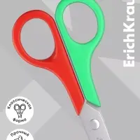 Ножницы детские 12.5 см, ErichKrause FunCut Space Animals, с закруглёнными концами лезвий, МИКС