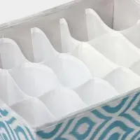 Органайзер для хранения белья Доляна &laquo;Лагуна&raquo;, 18 ячеек, 35&times;30&times;12 см, бирюзовый