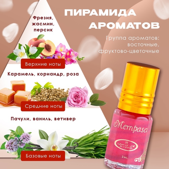 Духи масляные женские Rascha, 3 мл Духи масляные женские Rascha, 3 мл