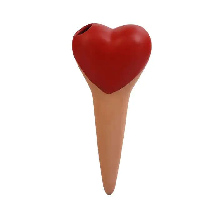 Автополив для комнатных растений &laquo;Сердечко&raquo;, 14&times;4.6 см, керамика, набор 4 шт., МИКС