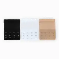 Застёжка для бюстгальтера, удлинитель, 3 ряда, 4 крючка, 7.5&times;10 см, 3 шт.