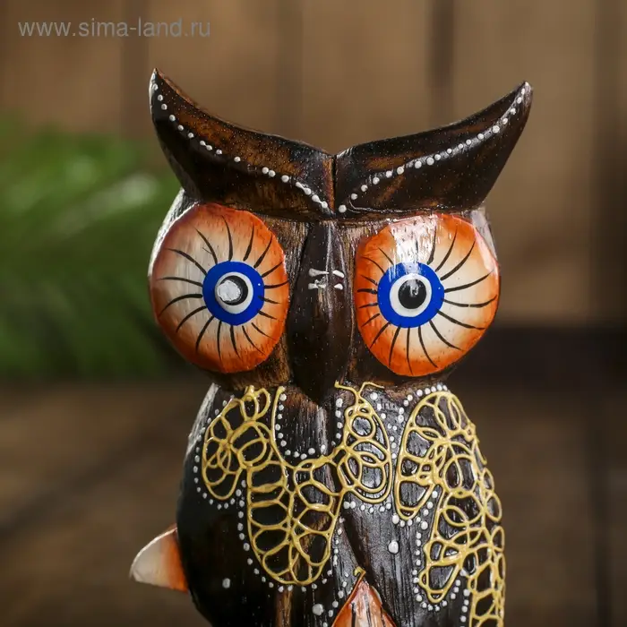 Сувенирный набор дерево Сувенирный набор дерево "Совы с орнаментом" 8х7х17 см