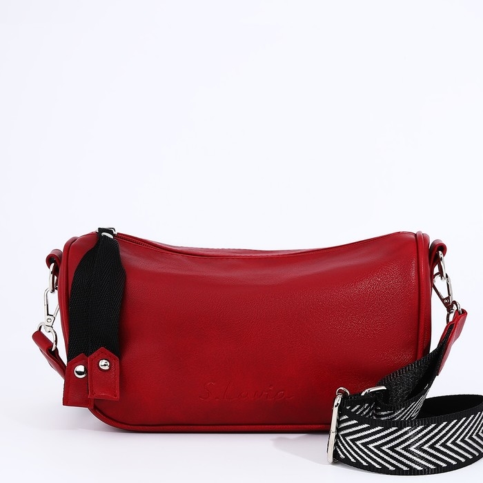 Сумка-багет S.Lavia на молнии, цвет бордовый Сумка-багет S.Lavia на молнии, цвет бордовый