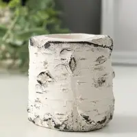 Подсвечник "Березка" размер 7х7 см, гипс, с декором Подсвечник "Березка" размер 7х7 см, гипс, с декором