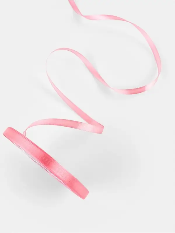 Лента атласная, 6 мм, 23±1 м, пурпурно-розовая №170 Лента атласная, 6 мм, 23±1 м, пурпурно-розовая №170