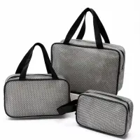 Набор косметичек 3 в 1, 29&times;10.5&times;20 см, чёрные